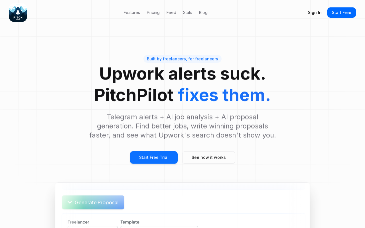 Інтерфейс Pitch Pilot