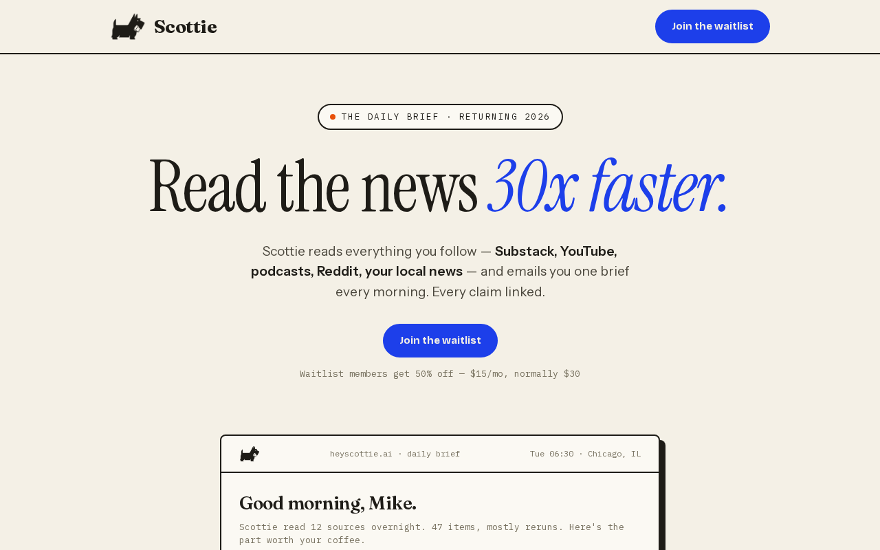 Інтерфейс Scottie