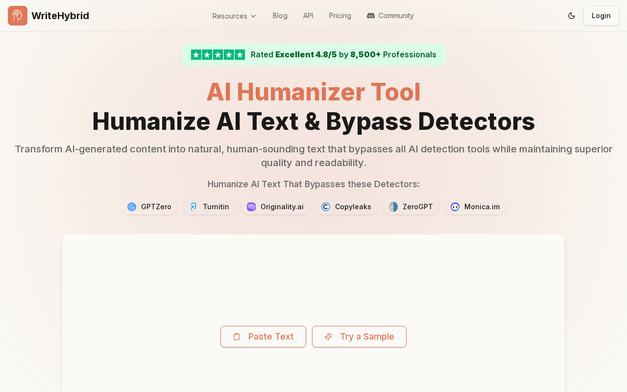 Інтерфейс WriteHybrid